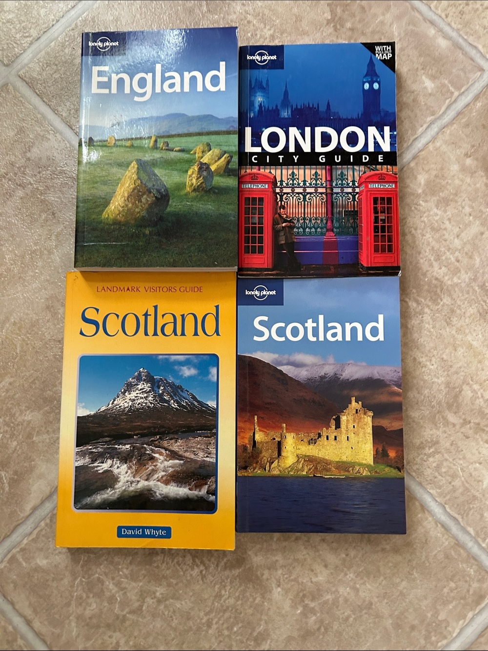 England & UK Travel Guide Bundle - Blue, Yellow, Green Covers